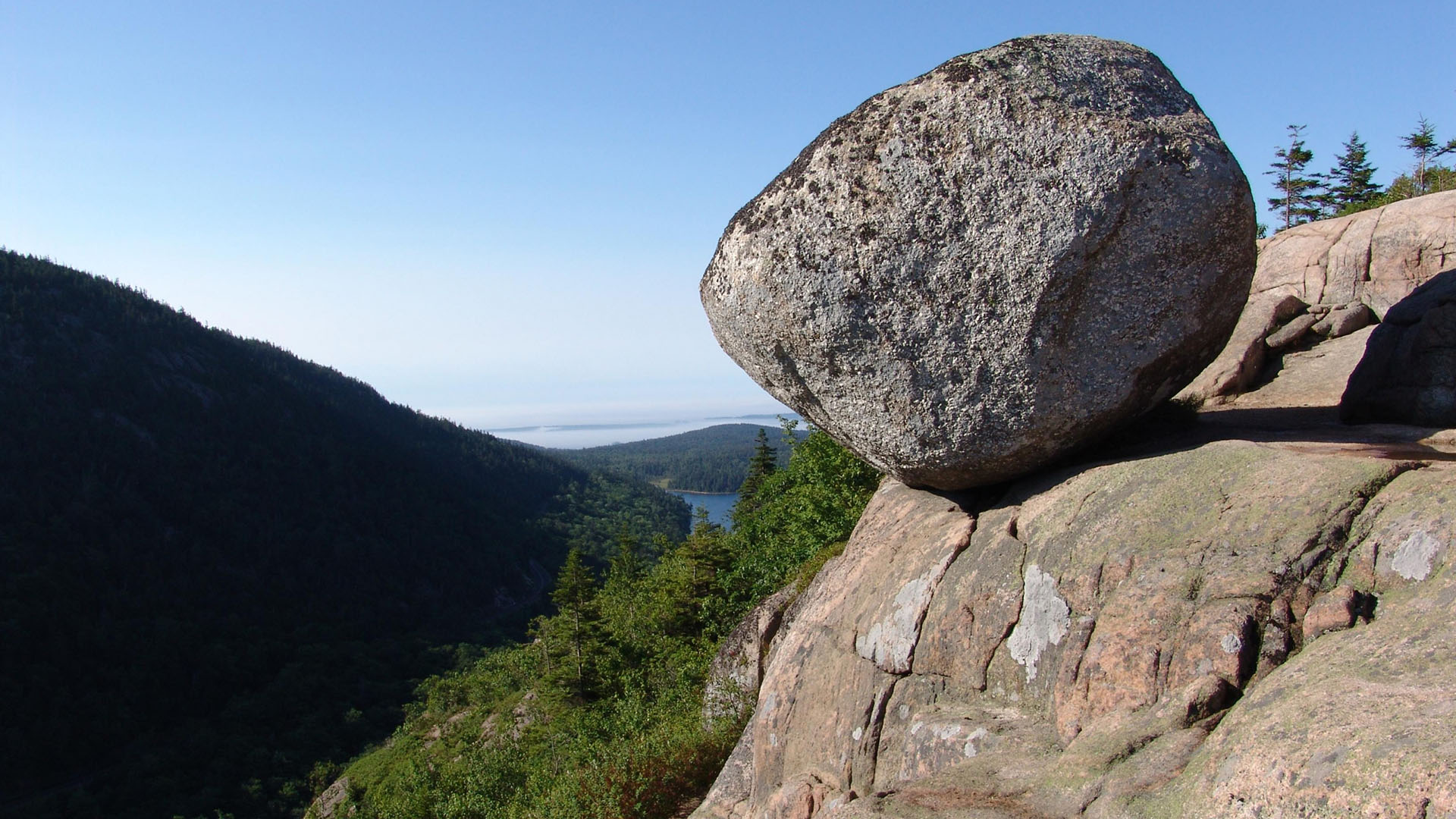 Bubble Rock in Acadia National Park. Credit: Dobbs Production and Bar Harbor Chamber of Commerce